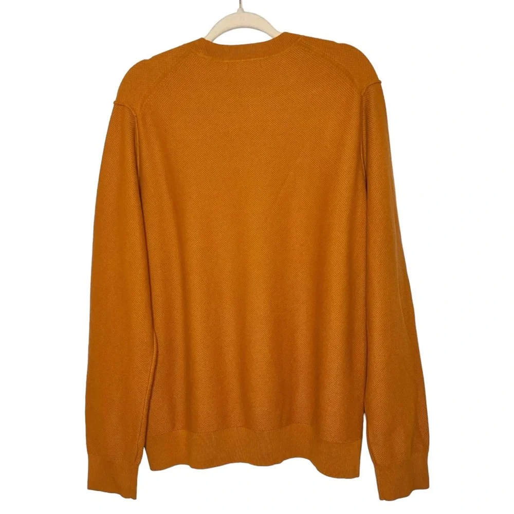 NWT BANANA REPUBLIC Waffle‎ Knit Textured Sweater in Golden Grass. Size XL